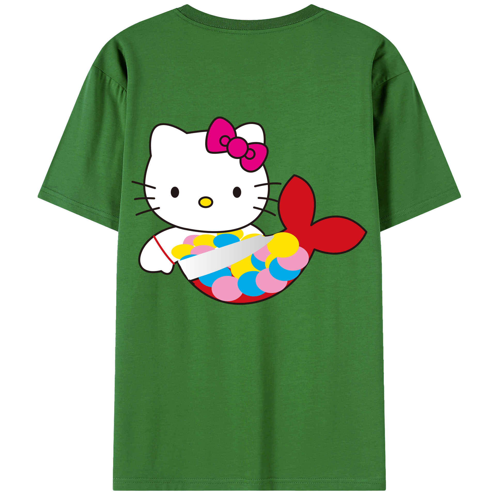 （画像用） Hello Kitty ハローキティ レディース半袖Tシャツ(バックプリント)